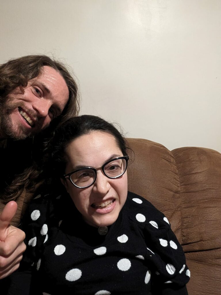 Corbin and I during an onboarding session