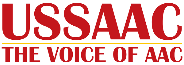 United States Society for Augmentative and Alternative Communication (USSAAC) logo.